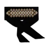 Caterina BeltSolid Black in Velvet
