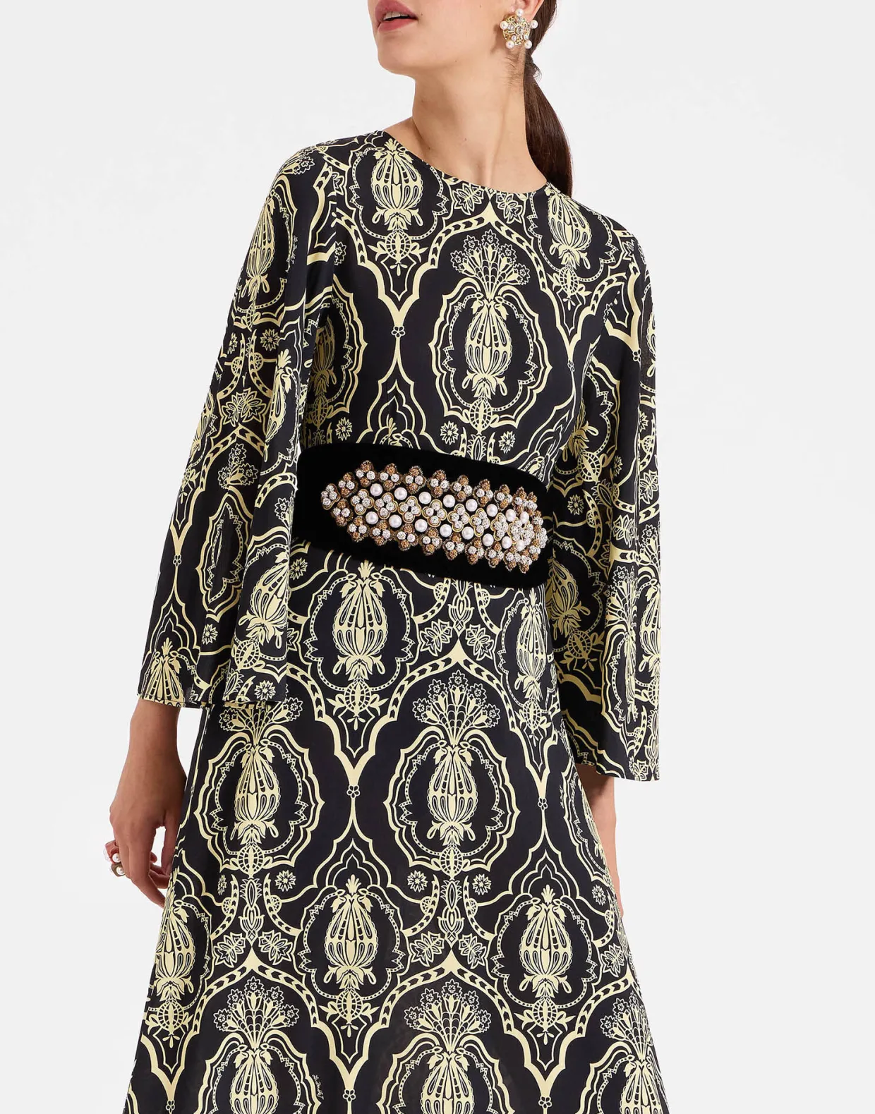 Caterina BeltSolid Black in Velvet