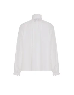 Cerere BlouseSolid White in Tailor Poplin