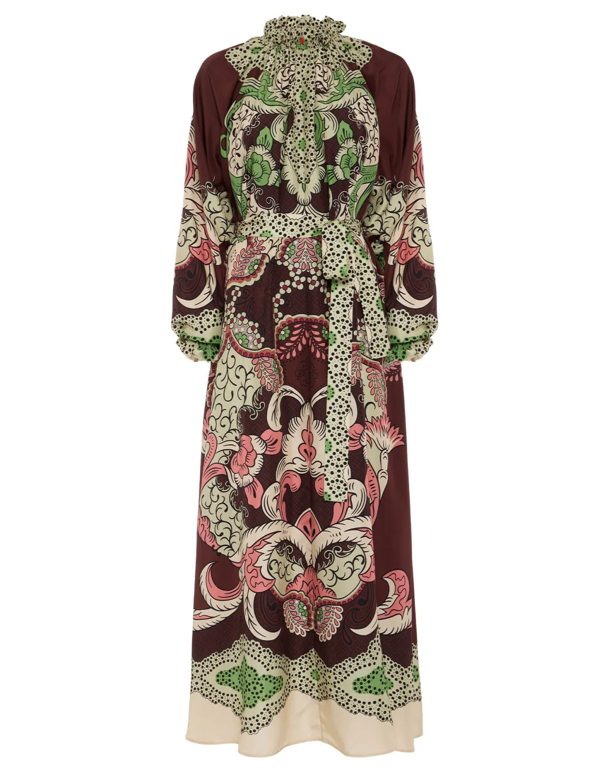 Cerere DressPortal Placée Brown in Silk Voile