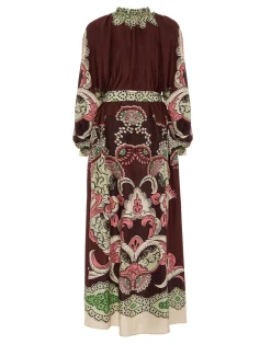 Cerere DressPortal Placée Brown in Silk Voile