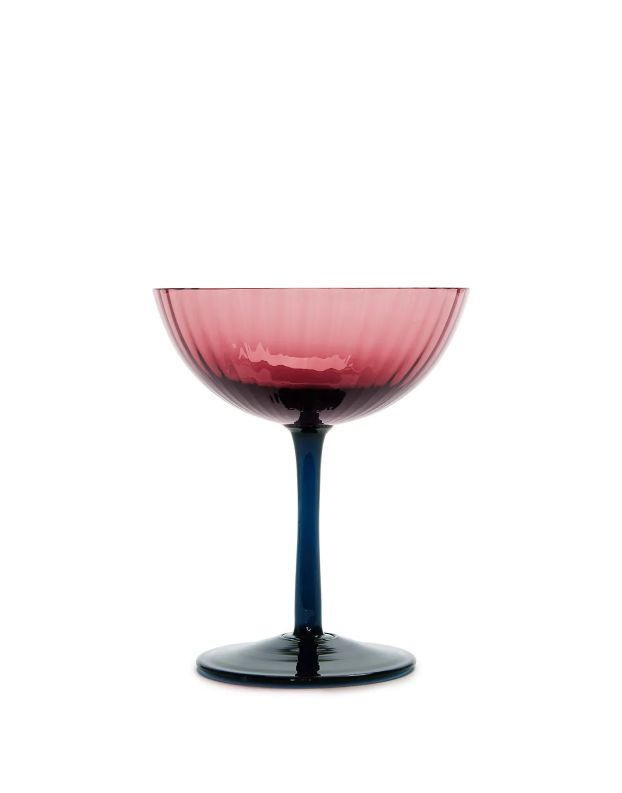 Champagne Coupe Set of 2Viola in Glass