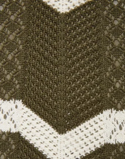 Chevron SkirtSolid Camouflage in Knit Chevron