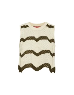 Chevron TopSolid Camouflage in Knit Chevron