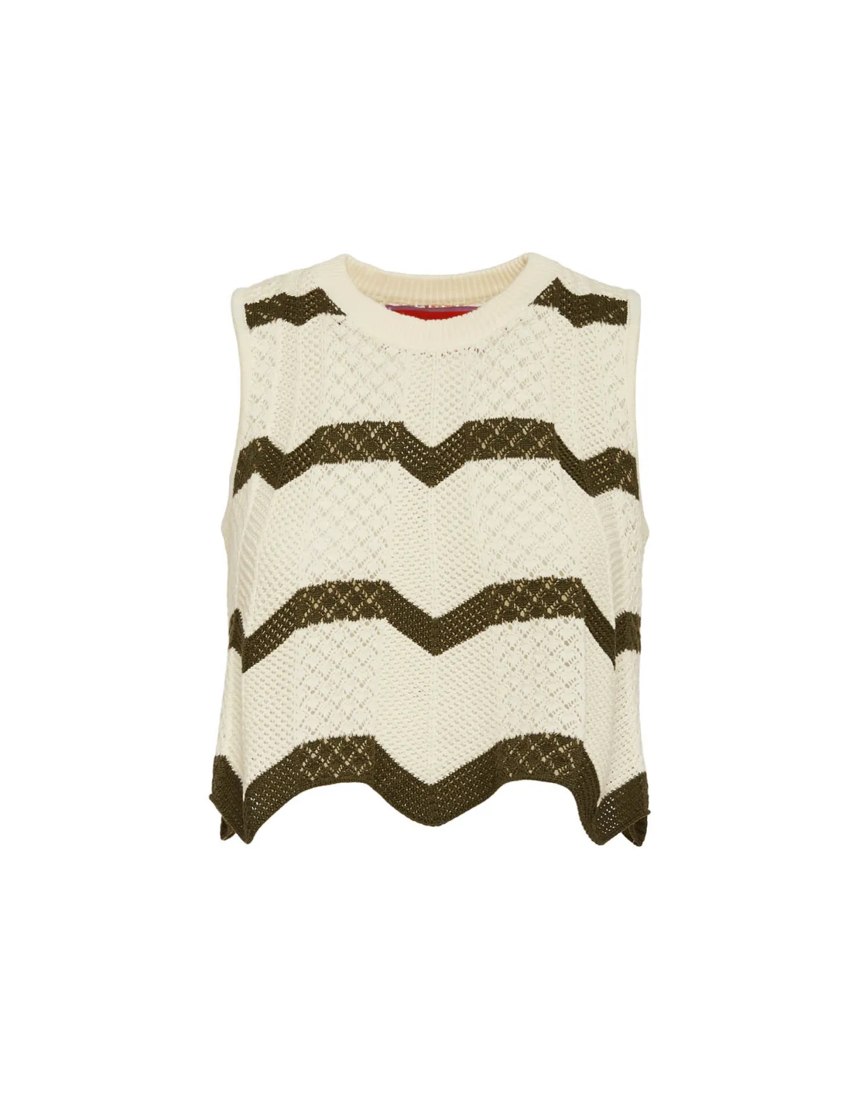 Chevron TopSolid Camouflage in Knit Chevron