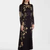 Clingy Swing DressBoboli Plac&eacute;e Black in Stretch Satin