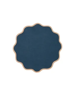 Cloud Placemat Set Of 2Rainbow Navy in Linen