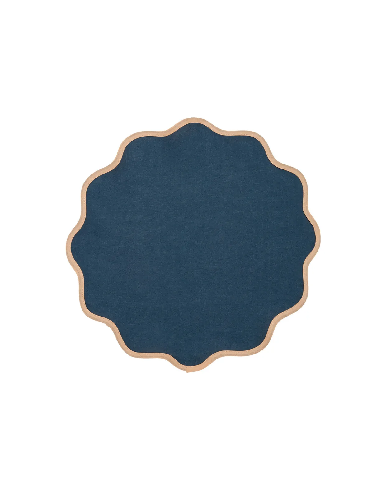 Cloud Placemat Set Of 2Rainbow Navy in Linen