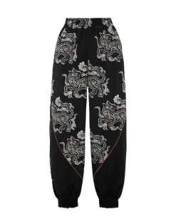 Court PantsCrazy Tigers Black & White in Nylon