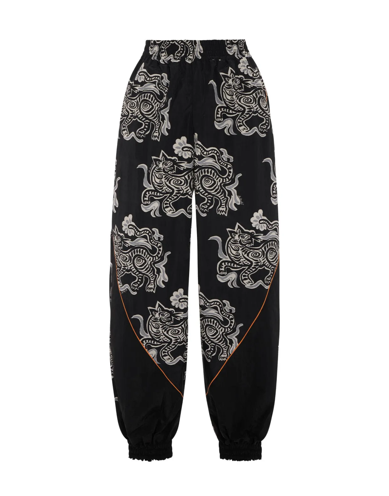 Court PantsCrazy Tigers Black & White in Nylon