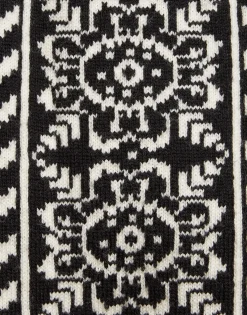 Cozy CardiganBlack / White in Merino Wool