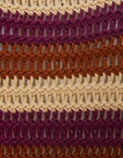 Crop SweaterMulticolor Ivory in Cable Chain