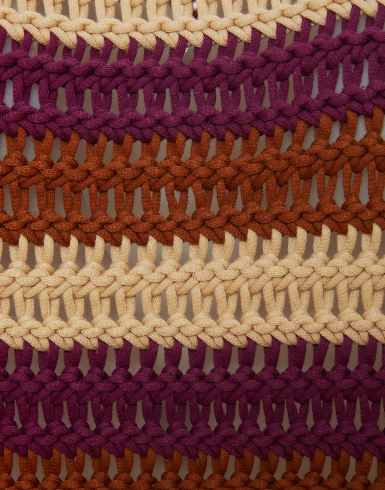 Crop SweaterMulticolor Ivory in Cable Chain