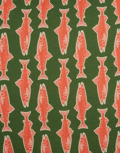 Cushion (45X45)Como Fish Green in Cotton Honan