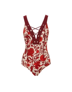 Daiquiri SuitDragonflower Mini Red in Lycra