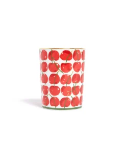 Decorative CupCherries Ivory in Porcelain