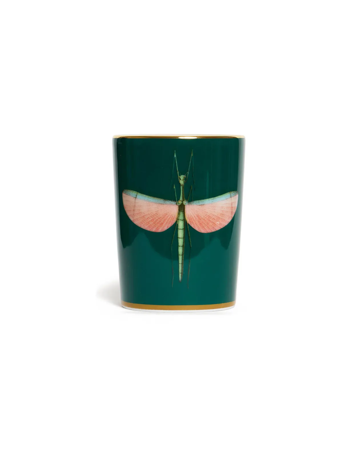 Decorative CupLibellula Green in Porcelain