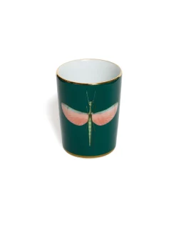Decorative CupLibellula Green in Porcelain
