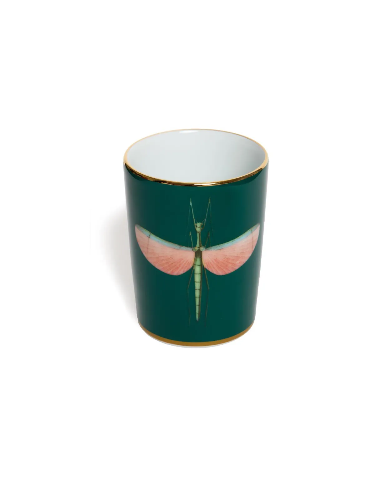 Decorative CupLibellula Green in Porcelain