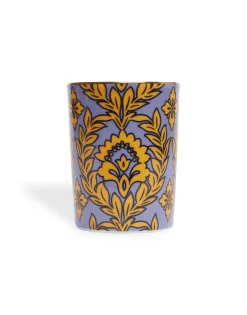Decorative CupViolet Garland in Porcelain