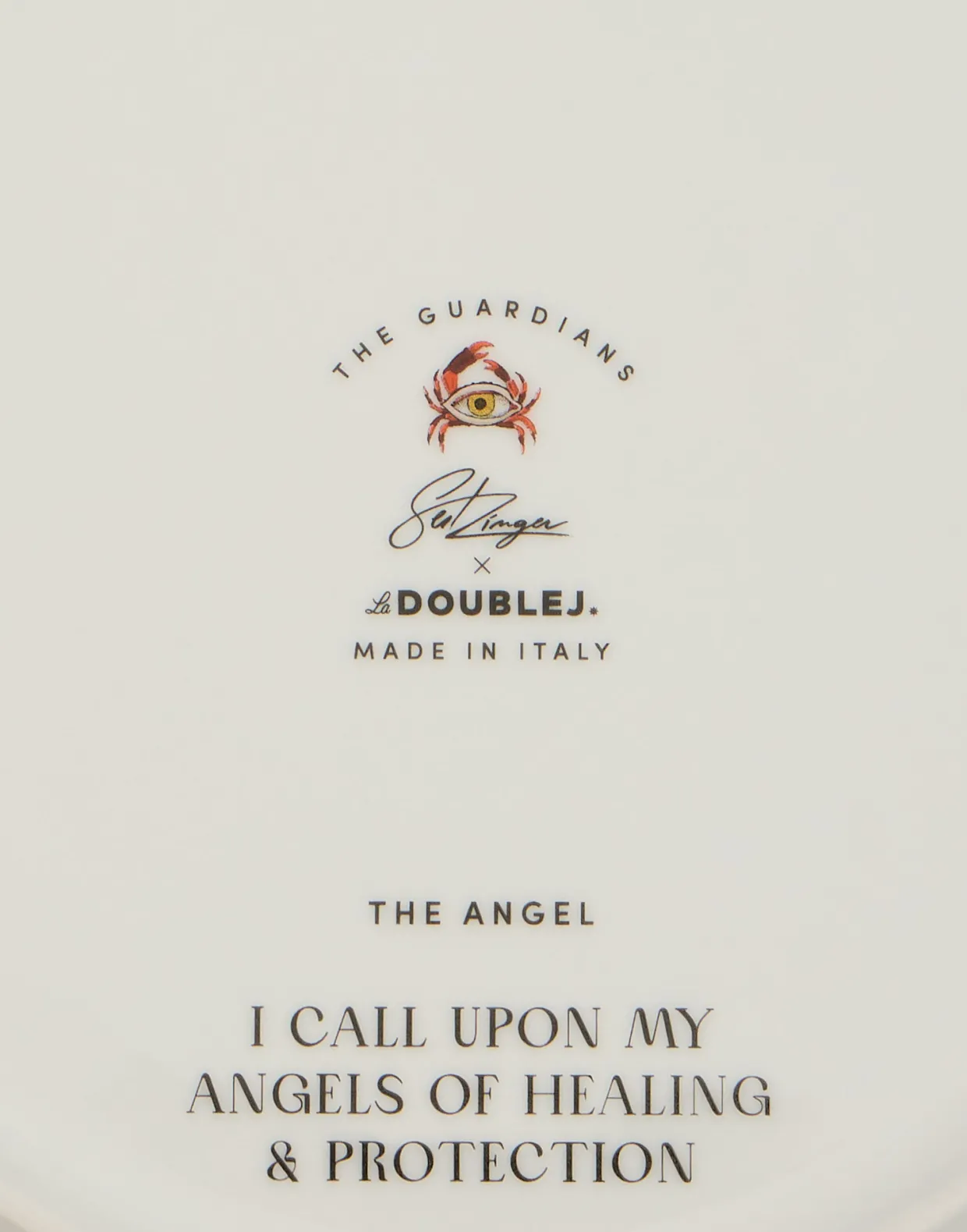 Decorative PlateThe Angel Brown in Porcelain