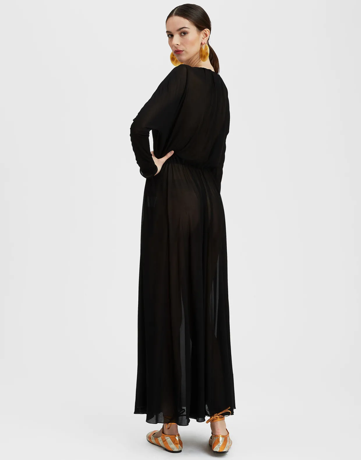 Demeter DressBlack in Gauze Jersey
