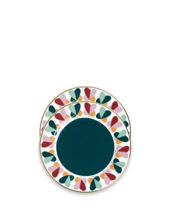 Dessert Plate Set of 2Farfalle Ring in Porcelain
