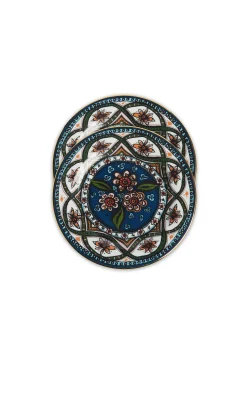 Dessert Plate Set of 2Sacred Circle in Porcelain