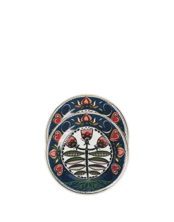 Dessert Plate Set of 2Seed Of Life in Porcelain