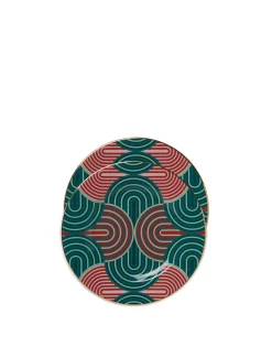 Dessert Plate Set of 2Slinky Verde in Porcelain