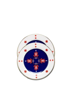 Dessert Plate Set of 2Stefan in Porcelain