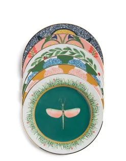 Dessert Plate Set of 6Various Prints