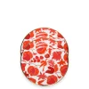 Dessert Plate Set of 2Wildbird Rosso/Bianco in Porcelain