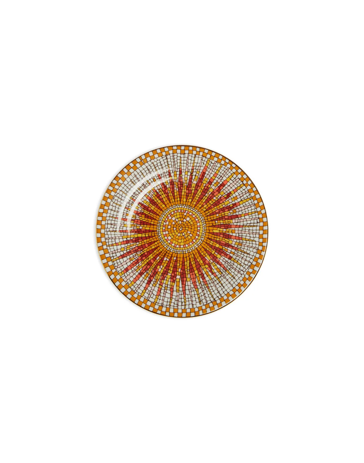 Dessert Plates Set Of 2Sunrays Multicolor in Porcelain