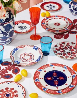 Dessert Plates Set Of 6Transylvania Mix in Porcelain