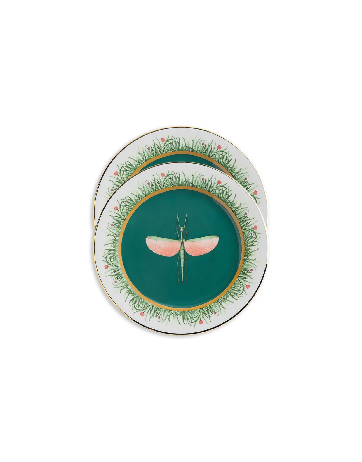 Dinner Plates Set Of 2Libellula in Porcelain