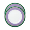 Dinner Plates Set Of 2Rainbow Viola in Porcelain