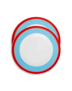 Dinner Plates Set Of 2Rainbow Azure in Porcelain