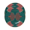 Dinner Plates Set Of 2Slinky Green in Porcelain