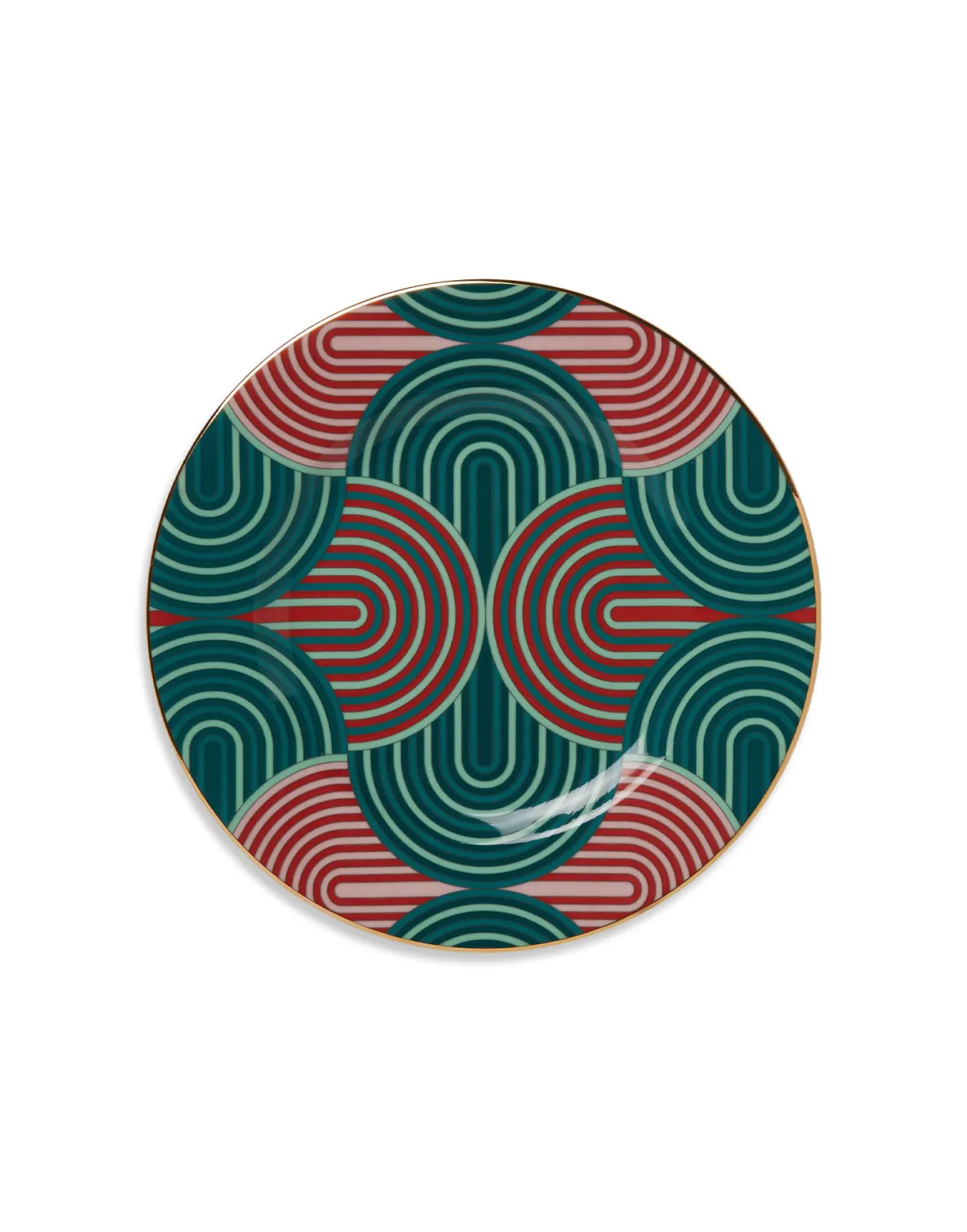 Dinner Plates Set Of 2Slinky Green in Porcelain