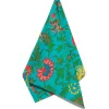DishtowelDragon Flower Turchese in Cotton