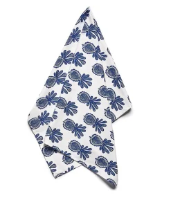 DishtowelPineapple Blu in Cotton
