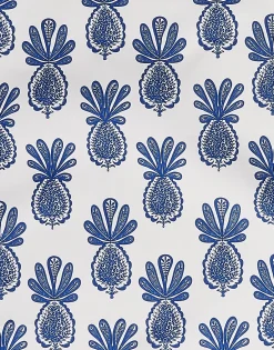 DishtowelPineapple Blu in Cotton