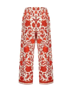 Drawstring PantsDragonflower Mini Red in Summer Poplin