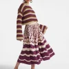 Drawstring SkirtFans Plac&eacute;e Purple in Faille