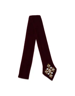 Ella 2-Ways StoleSolid Red in Velvet