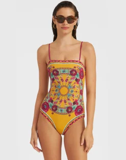 Elle SwimsuitZodiac Plac&eacute;e Marigold in Supreme Lycra