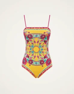Elle SwimsuitZodiac Placée Marigold in Supreme Lycra