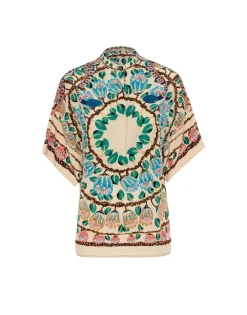 Estelle BlouseEve Ecru in Crepe De Chine