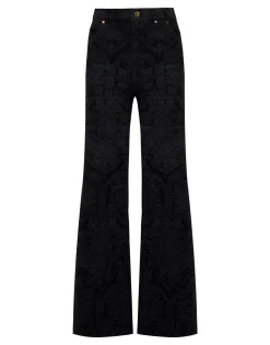 Flare JeansCorte Black in Denim